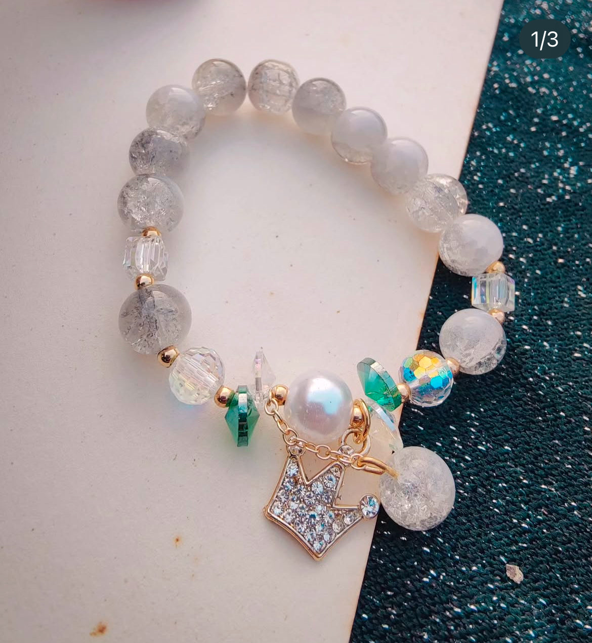 Crowned Quartz Bracelet