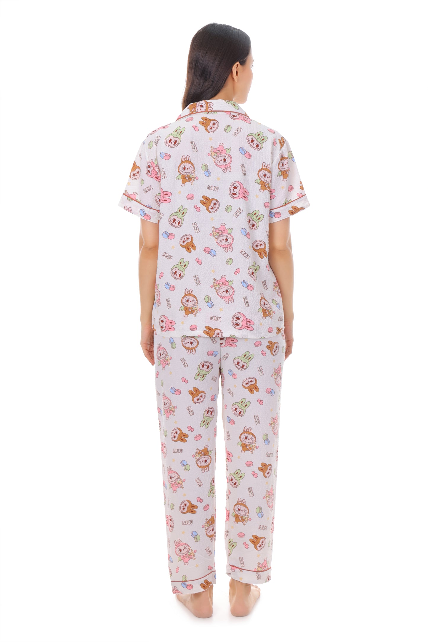 Charming Cartoon Pajama Set