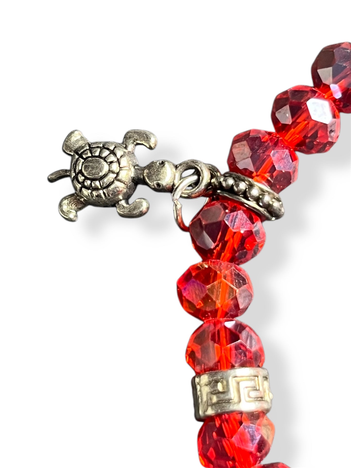 Red Turtle Charm Bracelet!