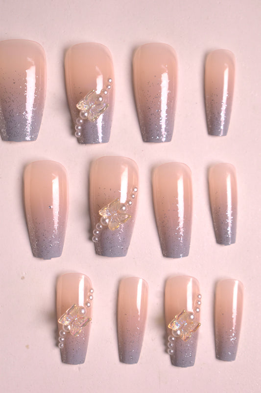 Charm Pearls Press On Nails