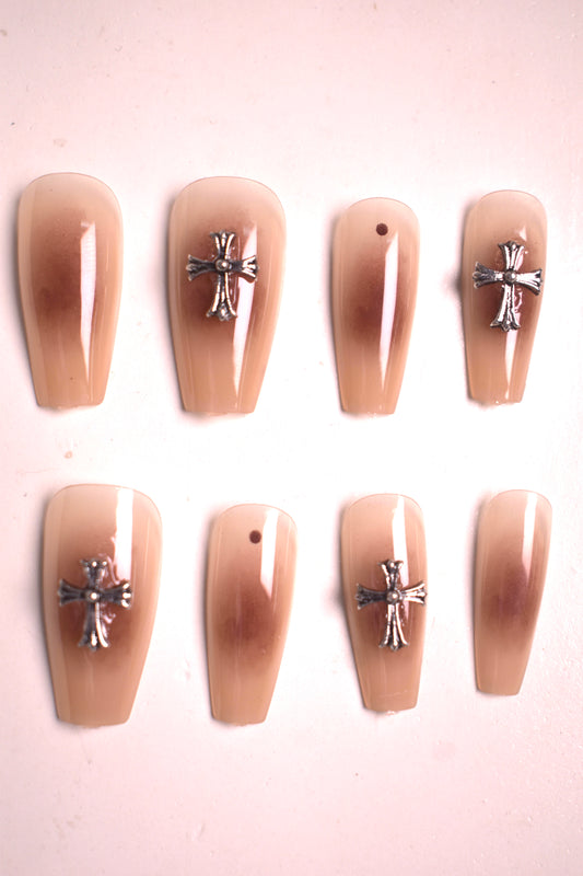 Nude Shade Press On Nails