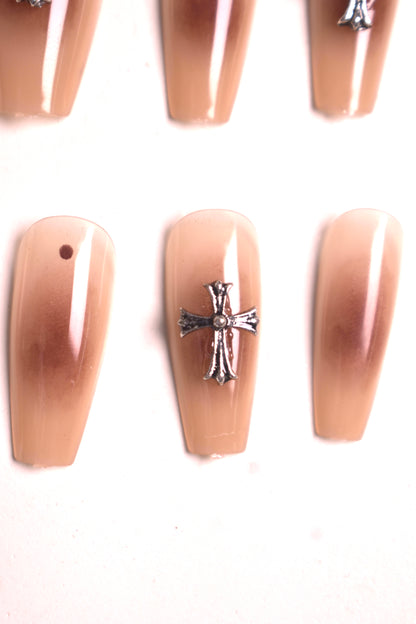 Nude Shade Press On Nails