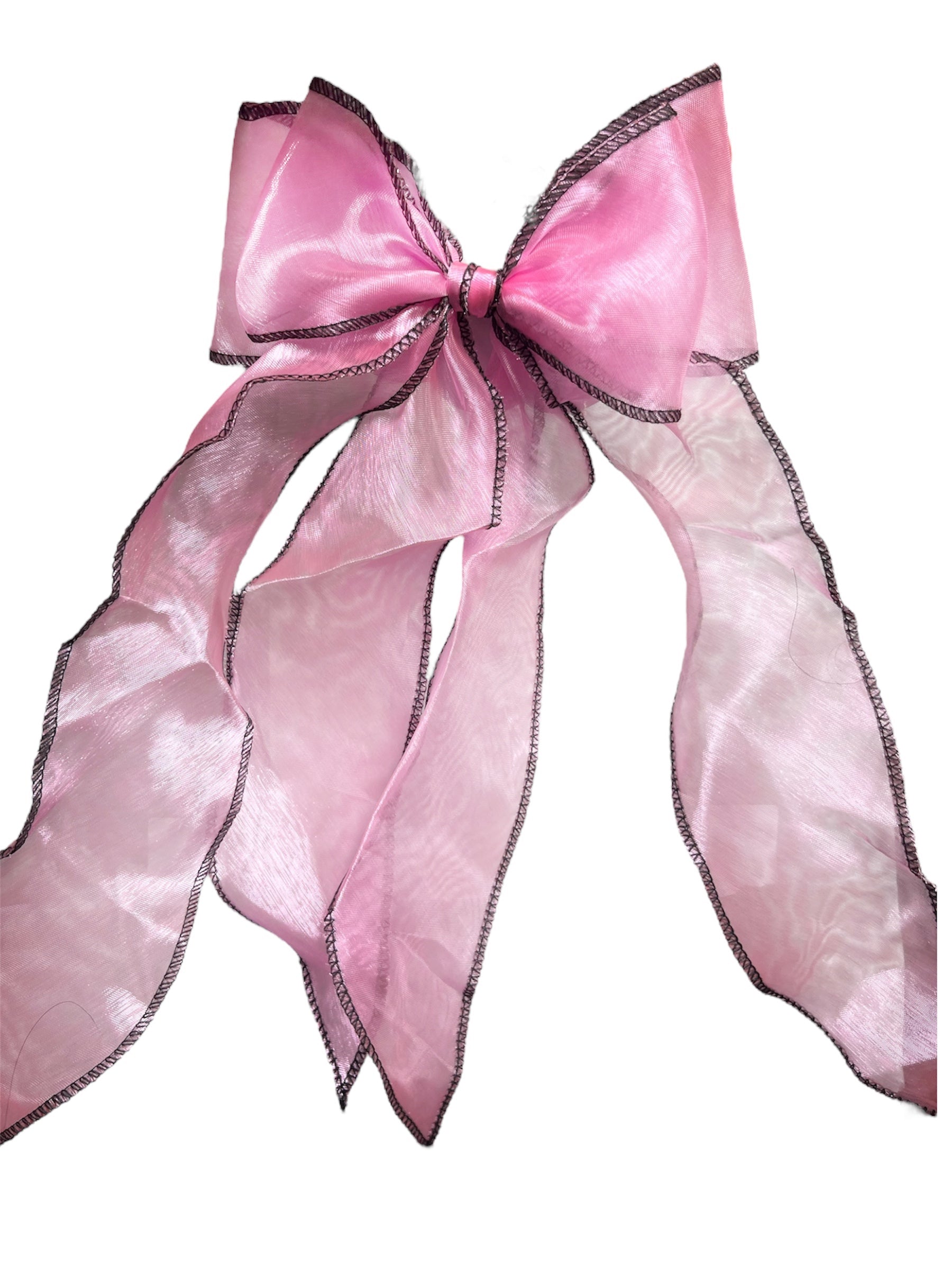 Exquisite Two-Tone Sheer Ribbon Bow.