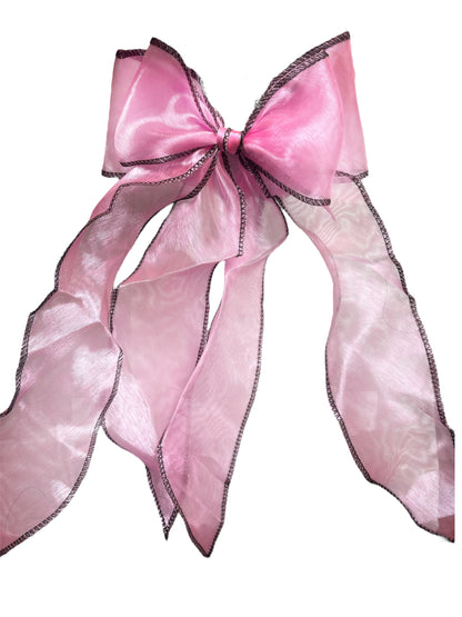 Exquisite Two-Tone Sheer Ribbon Bow.