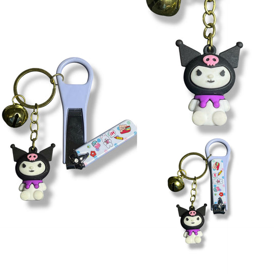 Adorable Kuromi Nail Clipper Keychain