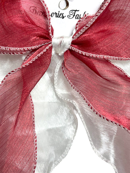 Exquisite Two-Tone Sheer Ribbon Bow.