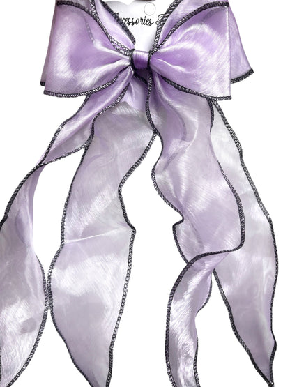 Exquisite Two-Tone Sheer Ribbon Bow.