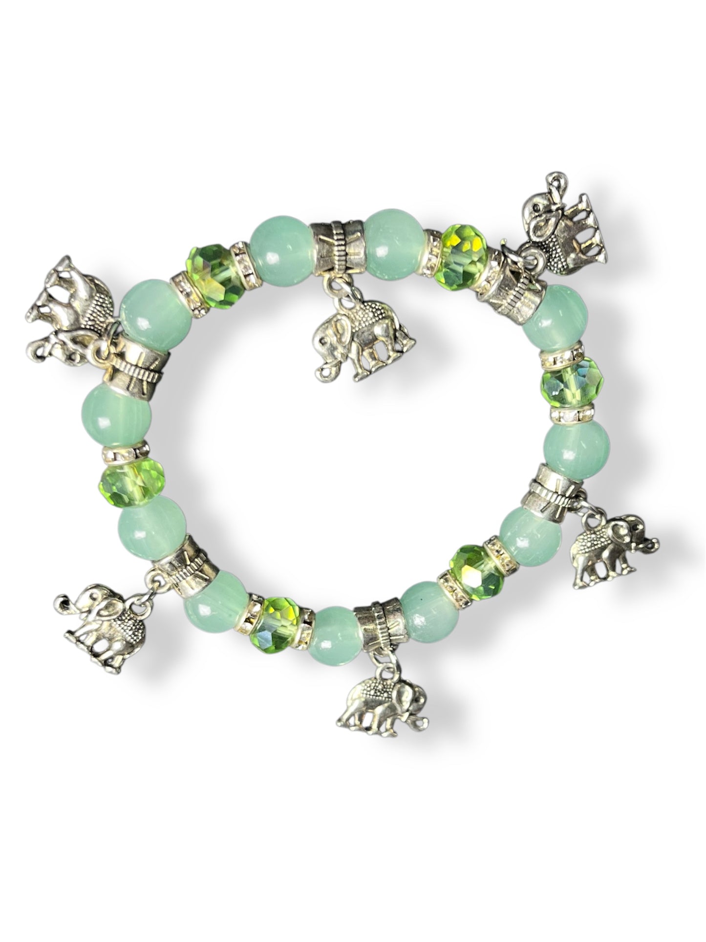 Exquisite Elephant Charm Bracelet
