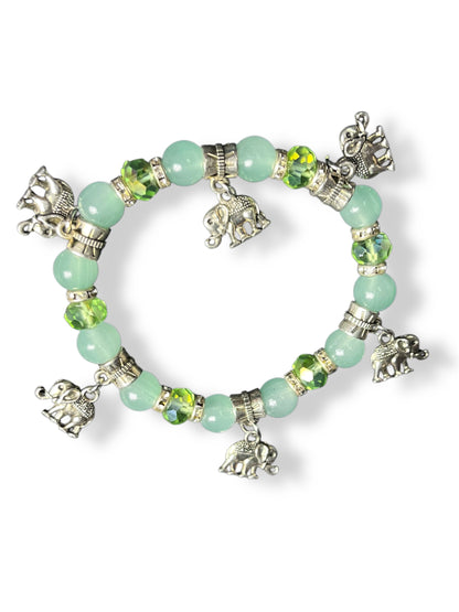 Exquisite Elephant Charm Bracelet