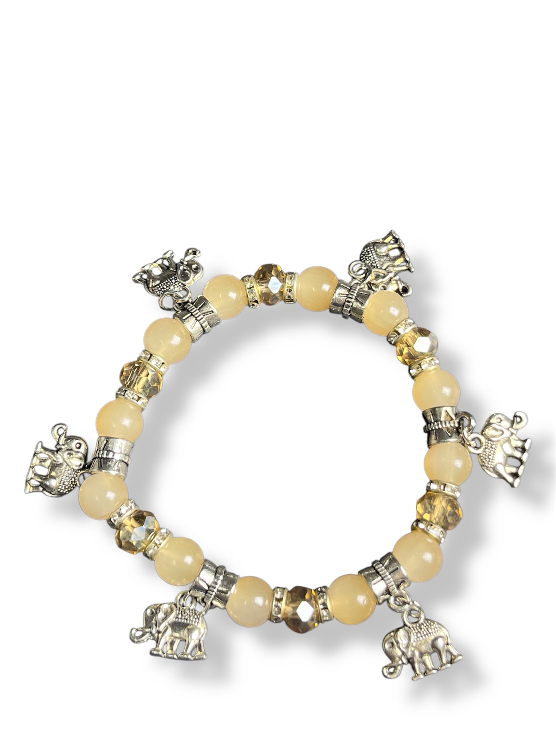 Exquisite Elephant Charm Bracelet