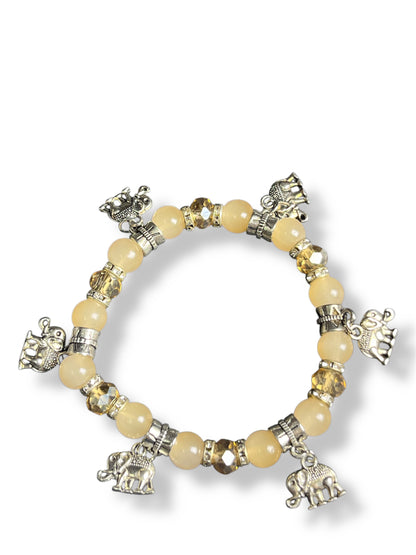 Exquisite Elephant Charm Bracelet